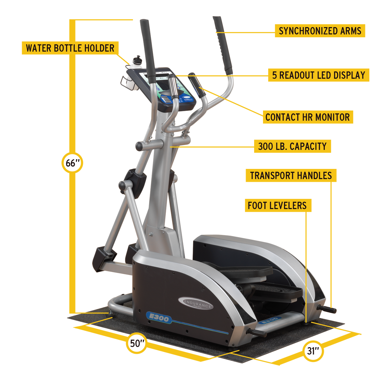Body-Solid Endurance E300 Eliptical Trainer
