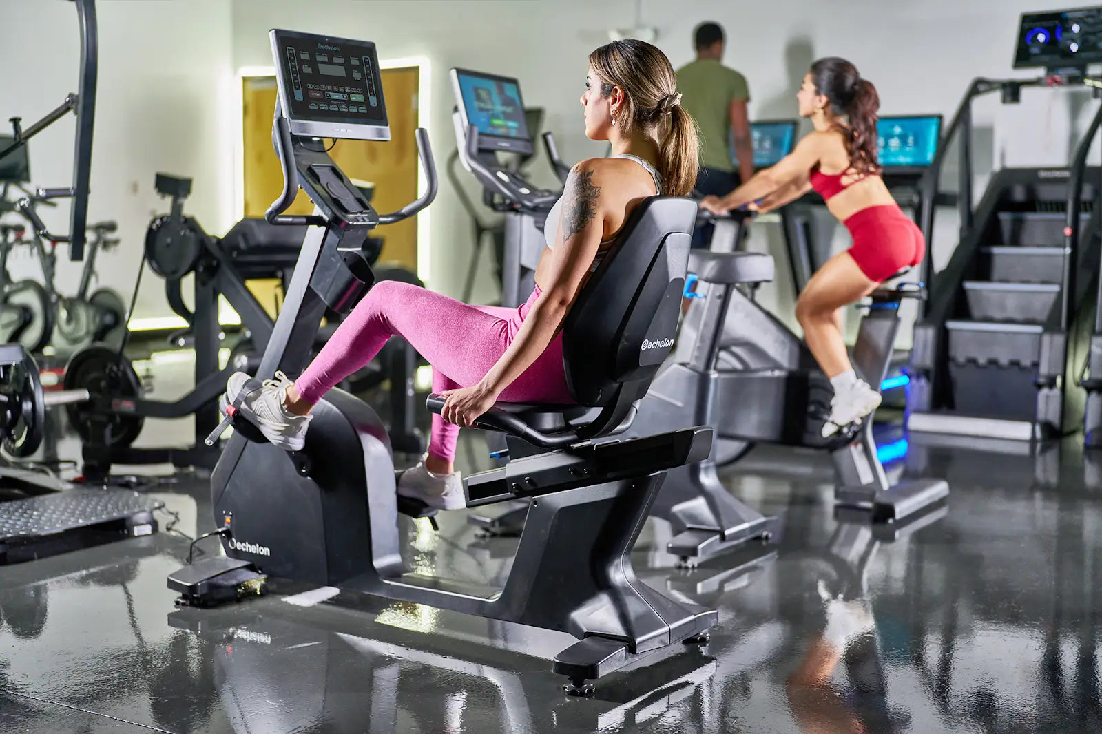 Echelon Connect Recumbent Pro Bike - Fitness Outlet