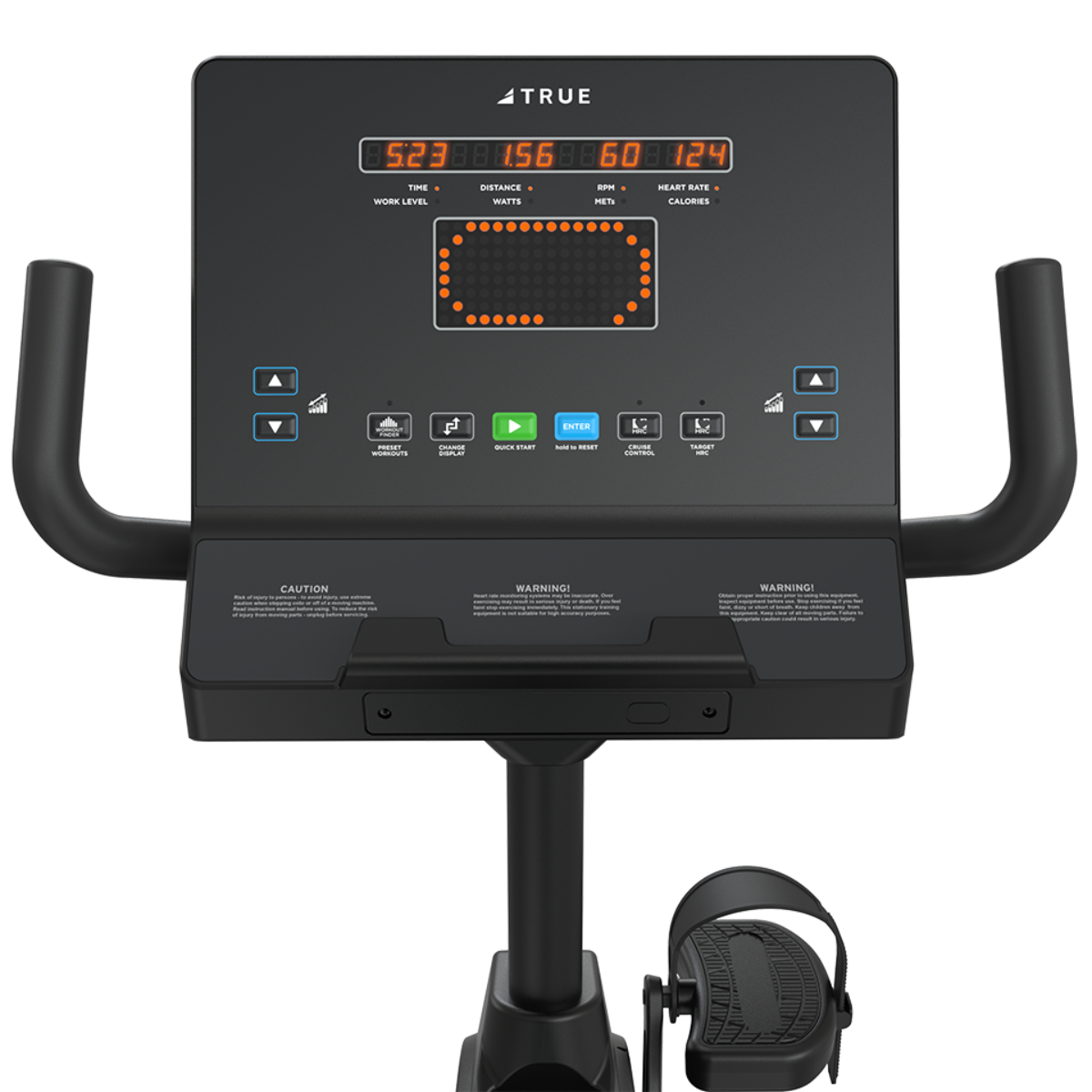 True Fitness Performance Series Recumbent Bike - Emerge Console