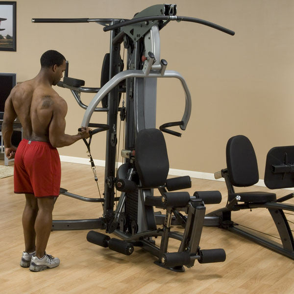 BodySolid F500 Fusion 500 Personal Trainer Gym with Optional FUSION Leg Press Attachment and Vertical Knee-Raise / Dip Station
