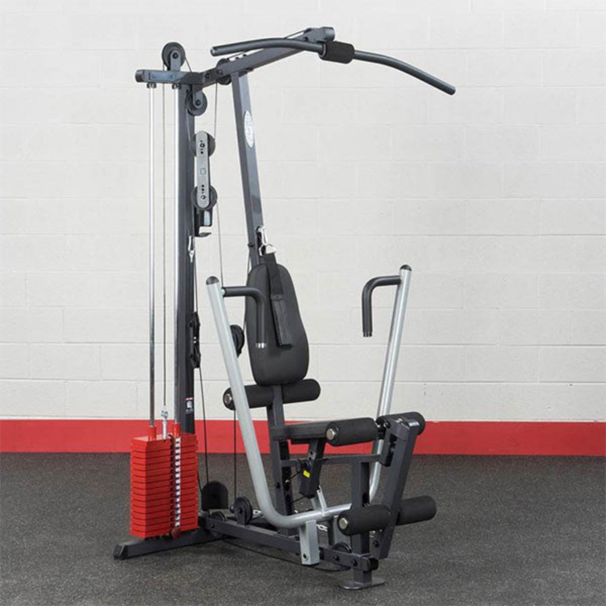 Body-Solid G1S Selectorized Home Gym with Optional Red Premium Weight Plates