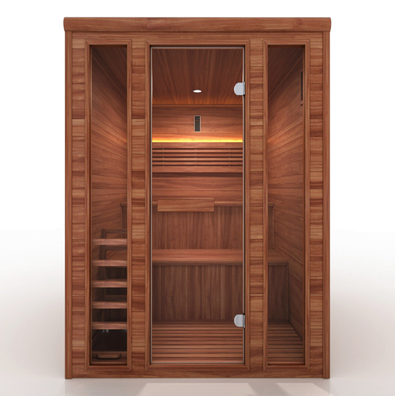 Golden Designs "Engelberg Edition" 6 Person Traditional Steam Sauna (GDI-7060-01) - Pacific Premium Clear Cedar