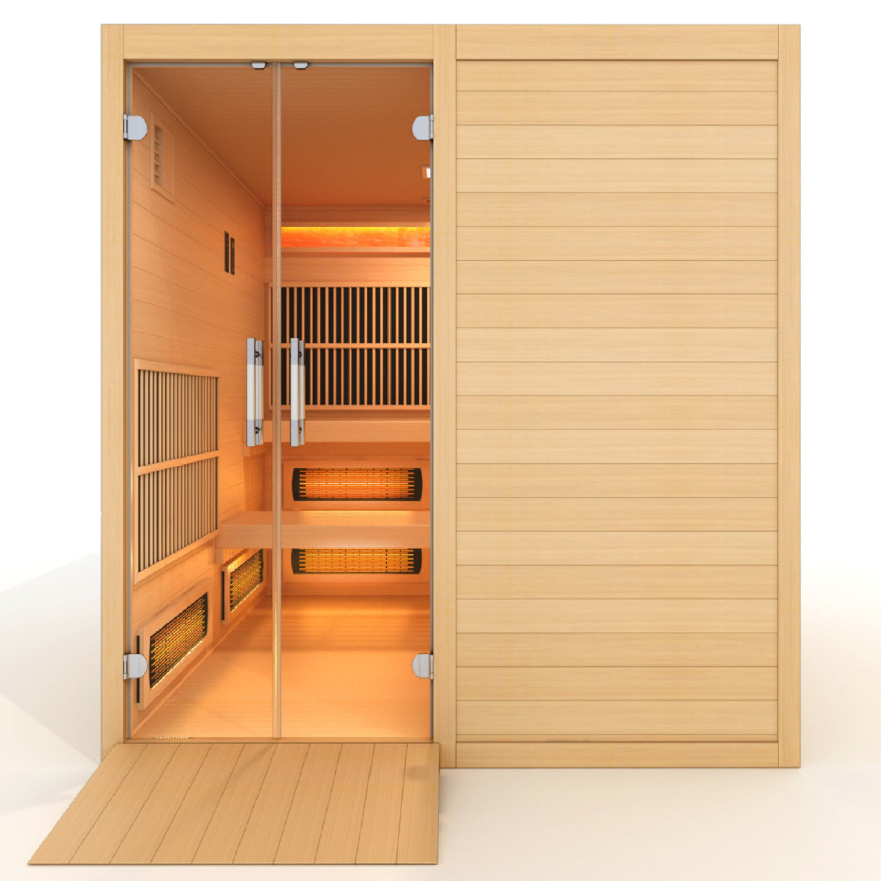 Golden Designs 2025 Toledo 6 Per Hybrid Sauna (Indoor). Full Spectrum and Harvia Traditional Stove
