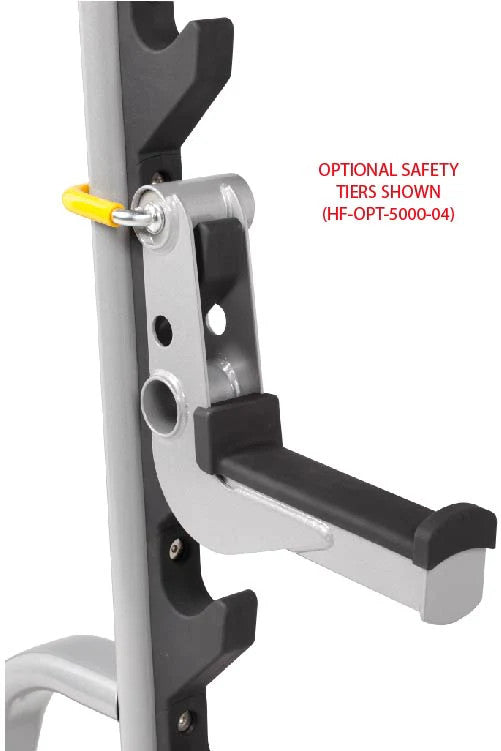 Hoist HF 5170 7 POSTION FID OLYMPIC BENCH SHOWN WITH SAFETY TIERS (SOLD SEPARATELY)