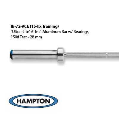 Hampton Ultra-Lite 6′ International Aluminum Bar (150# – 28mm)