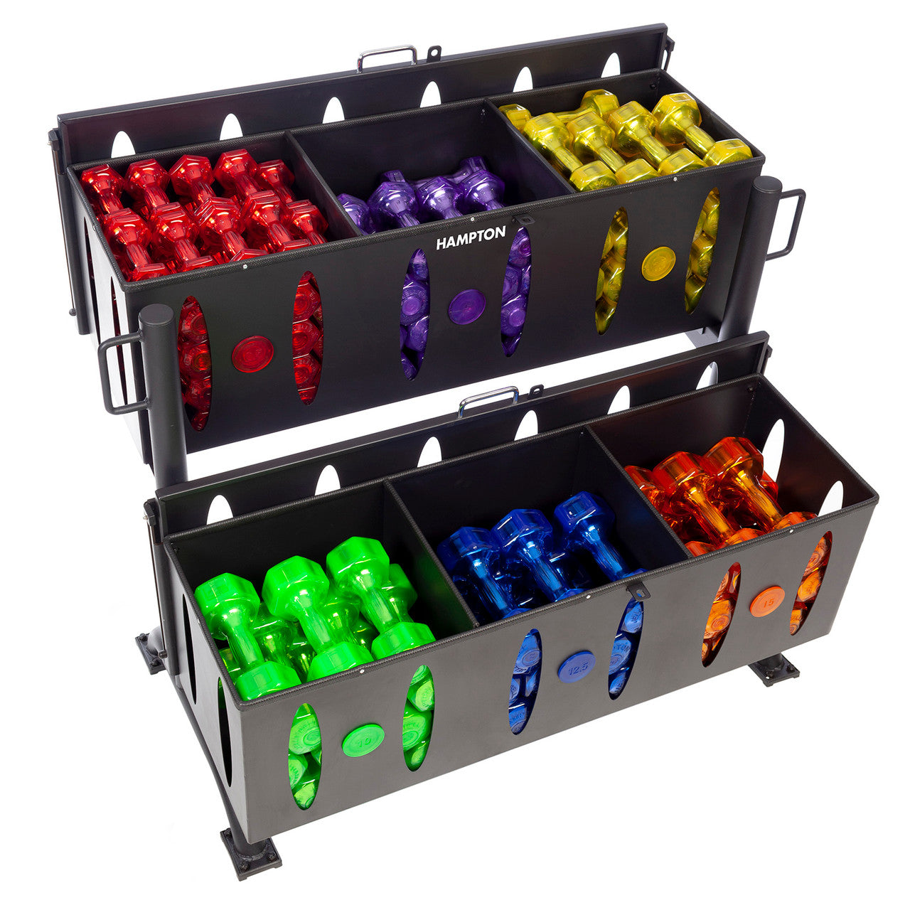 Hampton Group X Two-Tiered Jelly Bell Rack - Dumbbells Sold Separately