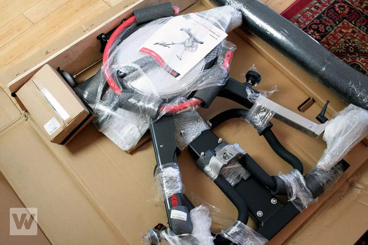 Keiser M3i Indoor Cycle with Bluetooth, Media Tray, Stretch Pads, Floor Mat, M Connect Display