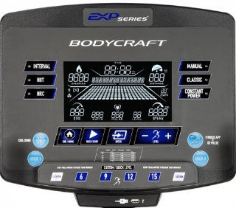 BodyCraft E1000 Elliptical - LCD CONSOLE