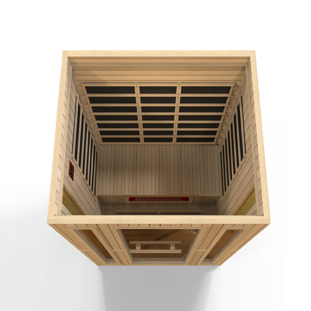 Golden Designs Maxxus 3-Person Corner Low EMF (Under 8MG) FAR Infrared Sauna (Canadian Hemlock)