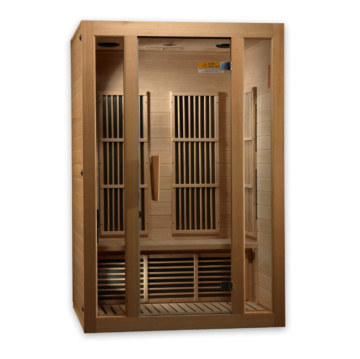 Golden Designs Maxxus Seattle 2-Person Near Zero EMF (Under 2MG) FAR Infrared Sauna (Canadian Hemlock)