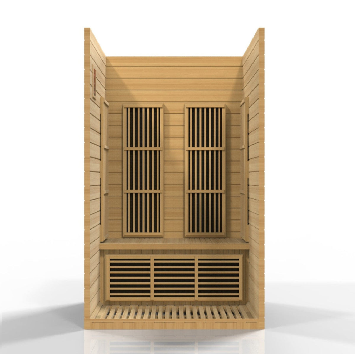 Golden Designs Maxxus Seattle 2-Person Near Zero EMF (Under 2MG) FAR Infrared Sauna (Canadian Hemlock)