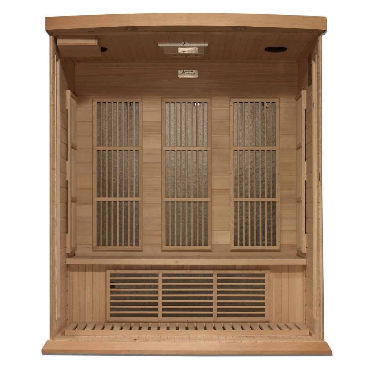 Golden Designs Maxxus 3-Person Near Zero EMF (Under 2MG) FAR Infrared Sauna (Canadian Hemlock)