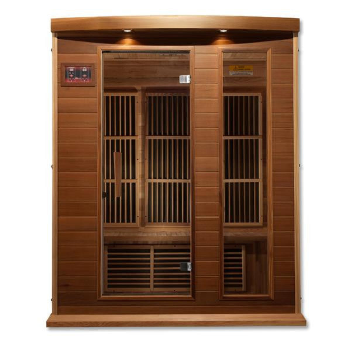 Golden Designs Maxxus 3-Person Low EMF (Under 8MG) FAR Infrared Sauna (Canadian Red Cedar)