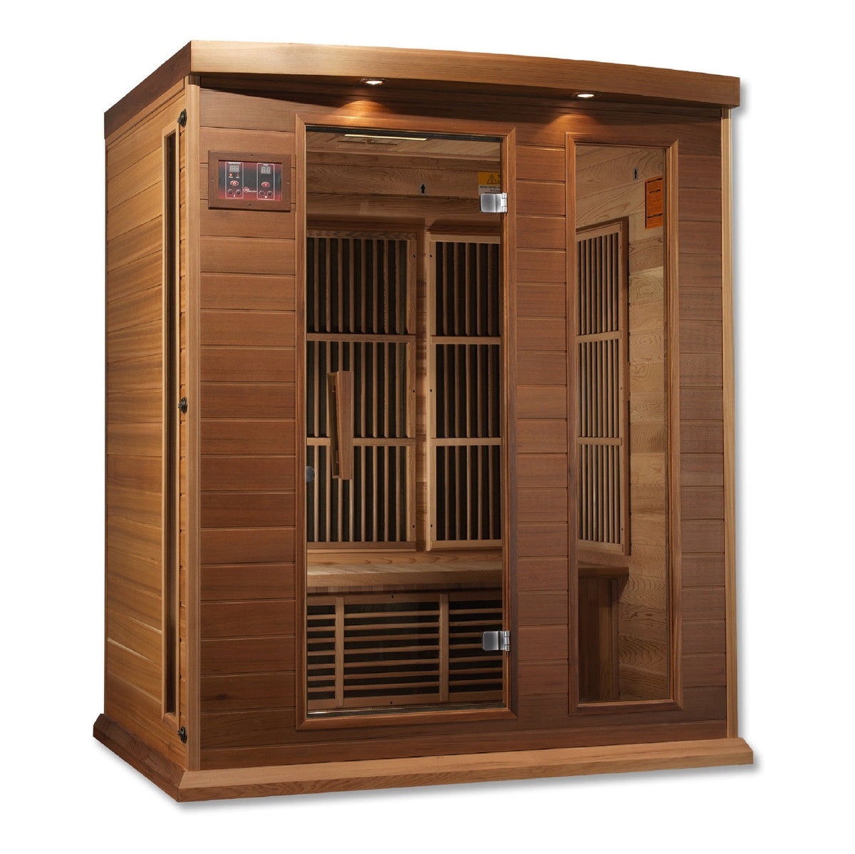 Golden Designs Maxxus 3-Person Low EMF (Under 8MG) FAR Infrared Sauna (Canadian Red Cedar)
