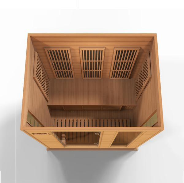 Golden Designs Maxxus 3-Person Low EMF (Under 8MG) FAR Infrared Sauna (Canadian Red Cedar)