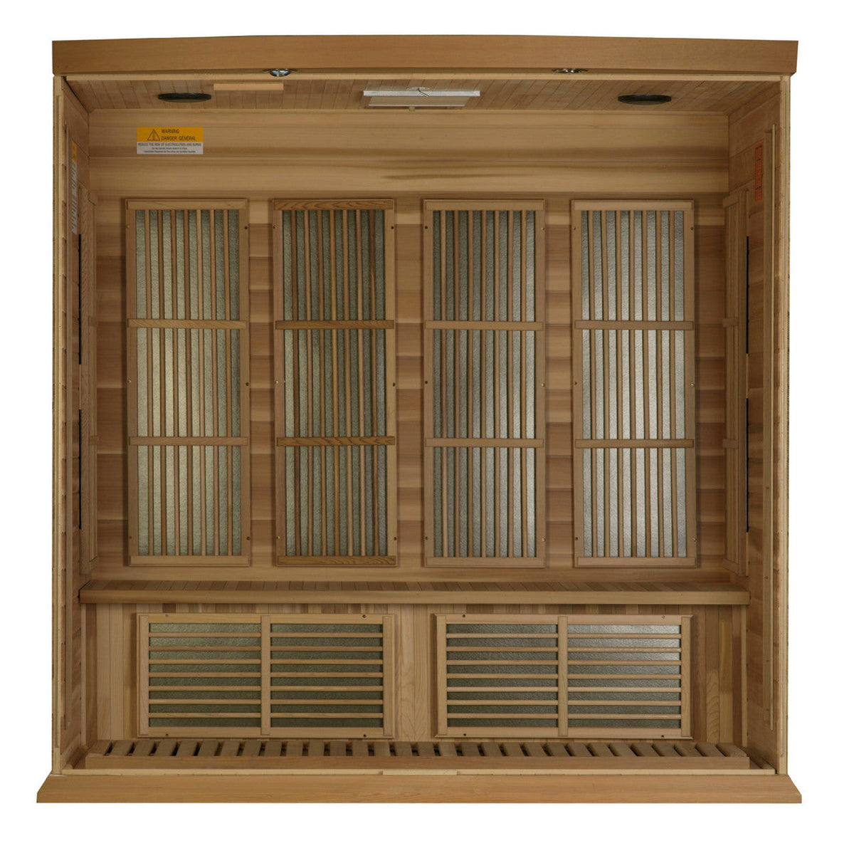 Golden Designs Maxxus Chaumont Edition 4 Person Near Zero EMF FAR Infrared Sauna - Canadian Red Cedar