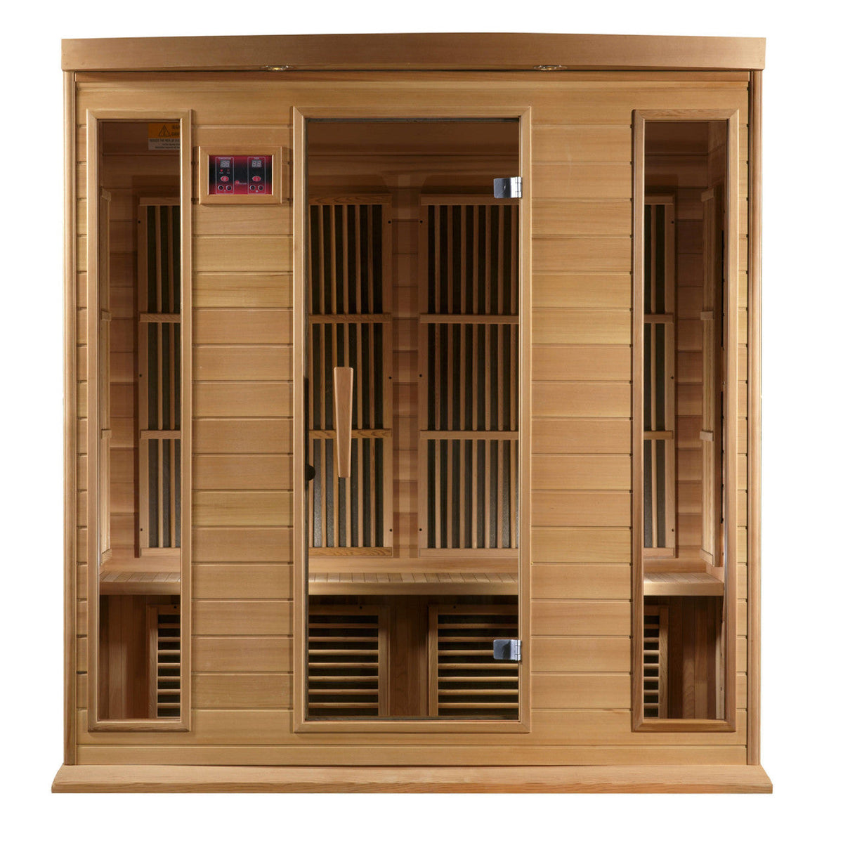 Golden Designs Maxxus Chaumont Edition 4 Person Near Zero EMF FAR Infrared Sauna - Canadian Red Cedar