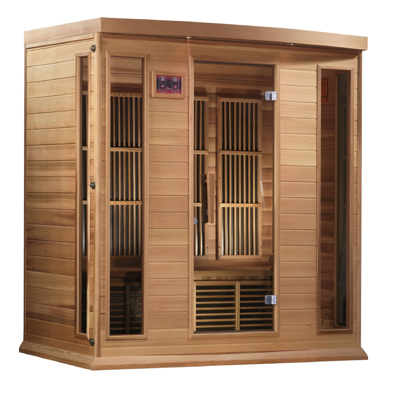 Golden Designs Maxxus 4-Person Low EMF (Under 8MG) FAR Infrared Sauna (Canadian Red Cedar)