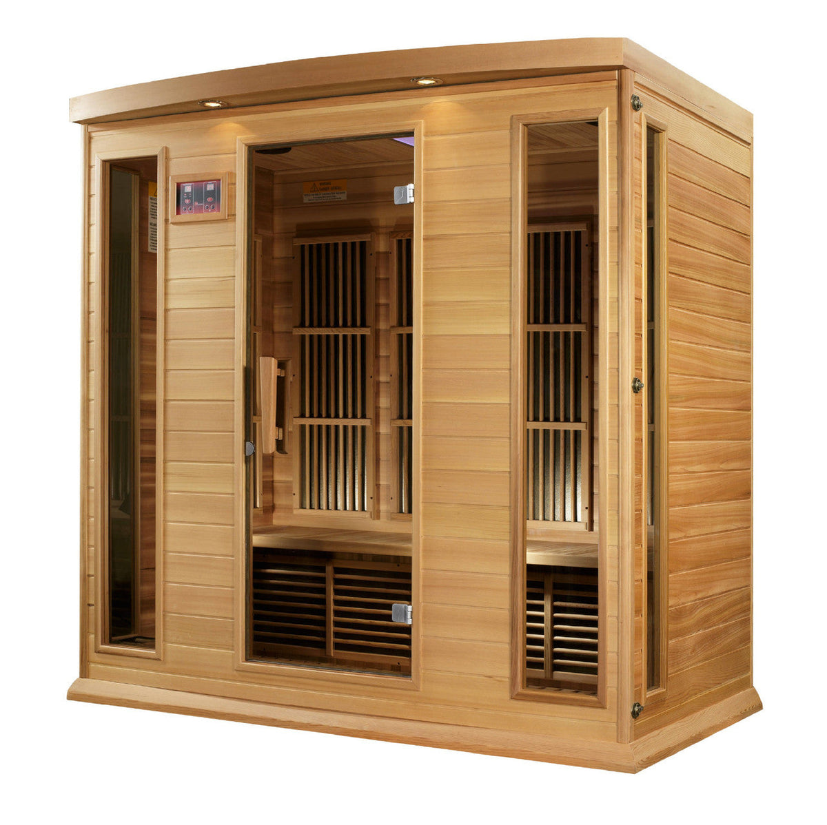 Golden Designs Maxxus Chaumont Edition 4 Person Near Zero EMF FAR Infrared Sauna - Canadian Red Cedar