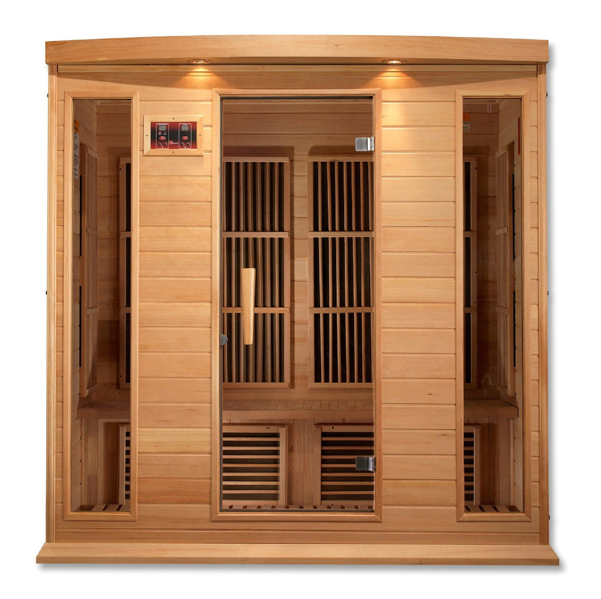 Golden Designs Maxxus 4-Person Low EMF (Under 8MG) FAR Infrared Sauna (Canadian Hemlock)