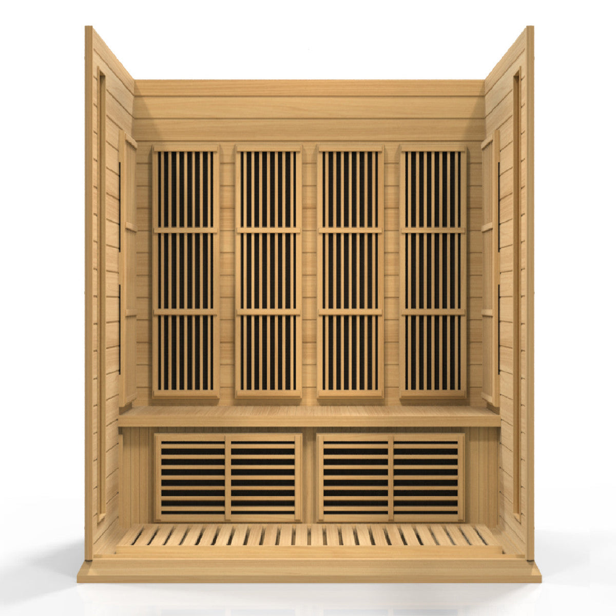Golden Designs Maxxus 4-Person Low EMF (Under 8MG) FAR Infrared Sauna (Canadian Hemlock)