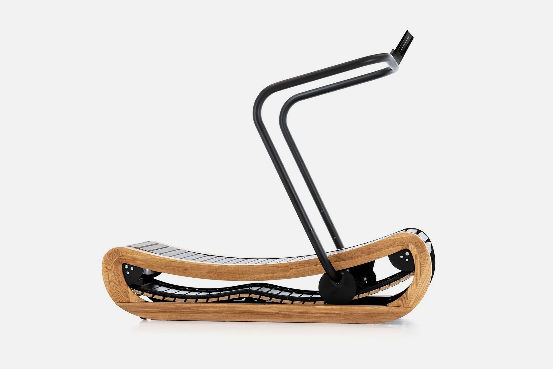 NOHrD SprintBok Curved Manual Treadmill - OAK