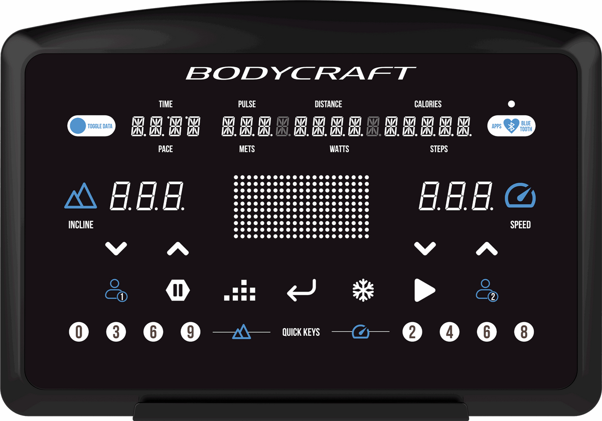BodyCraft T500 Treadmill - LED