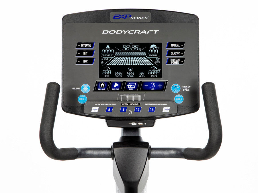 BodyCraft R1000 LCD Recumbent Exercise Bike