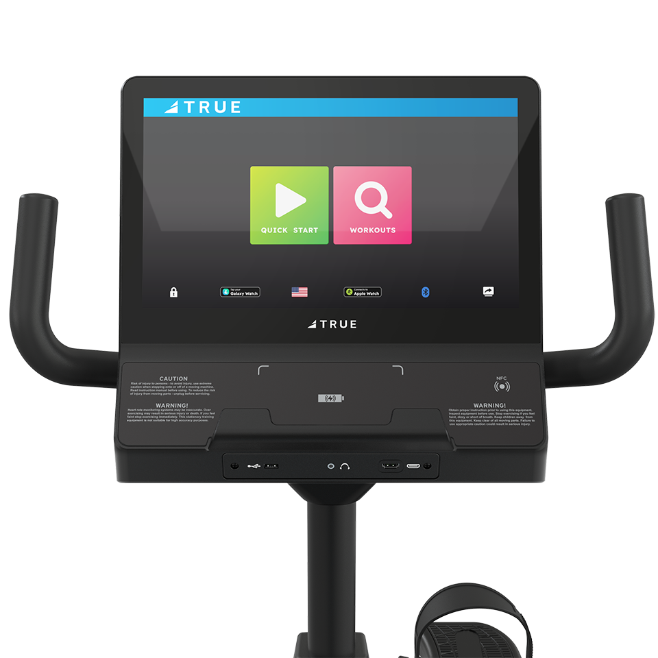 True Fitness Apex Recumbent Bike - Unite 16" Touch Screen Console
