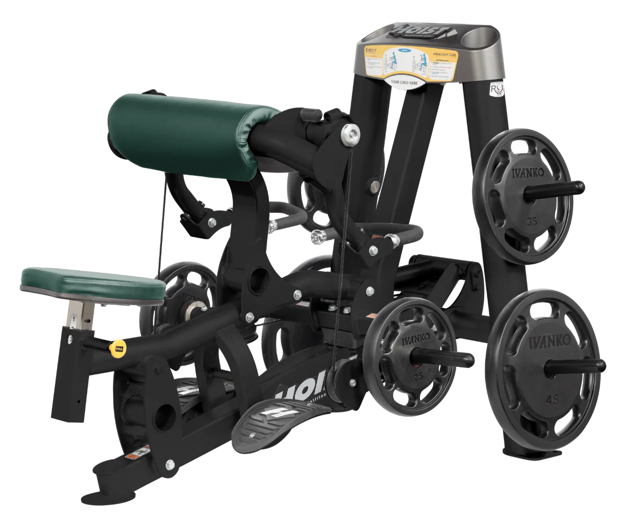 Hoist Fitness ROC IT RPL5102 Plate Loaded Preacher Biceps Curl RPL-5102 - Fitness Outlet