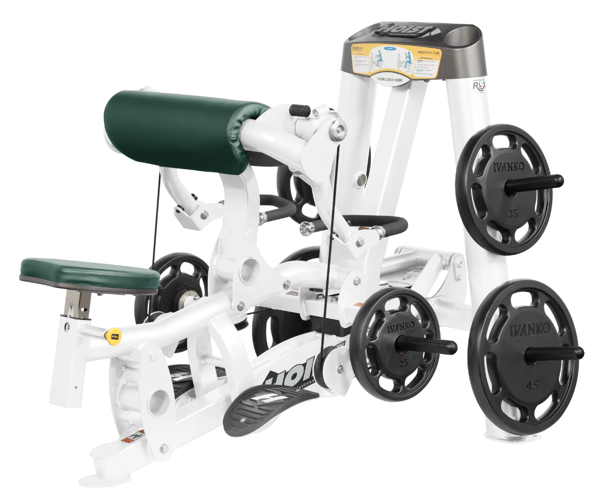 Hoist Fitness ROC IT RPL5102 Plate Loaded Preacher Biceps Curl RPL-5102 - Fitness Outlet