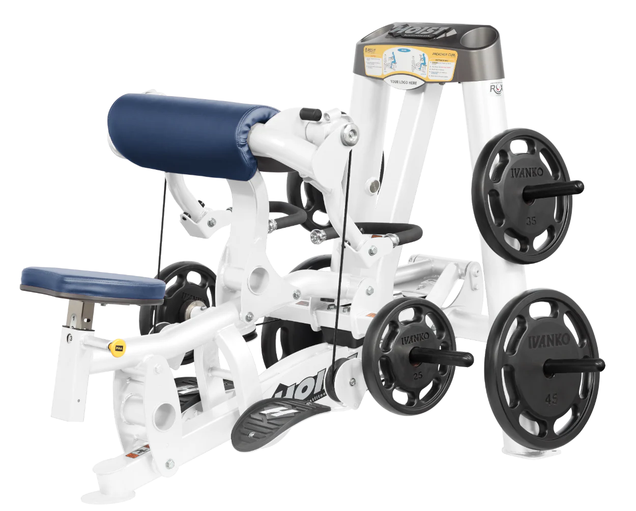 Hoist Fitness ROC IT RPL5102 Plate Loaded Preacher Biceps Curl RPL-5102 - Fitness Outlet