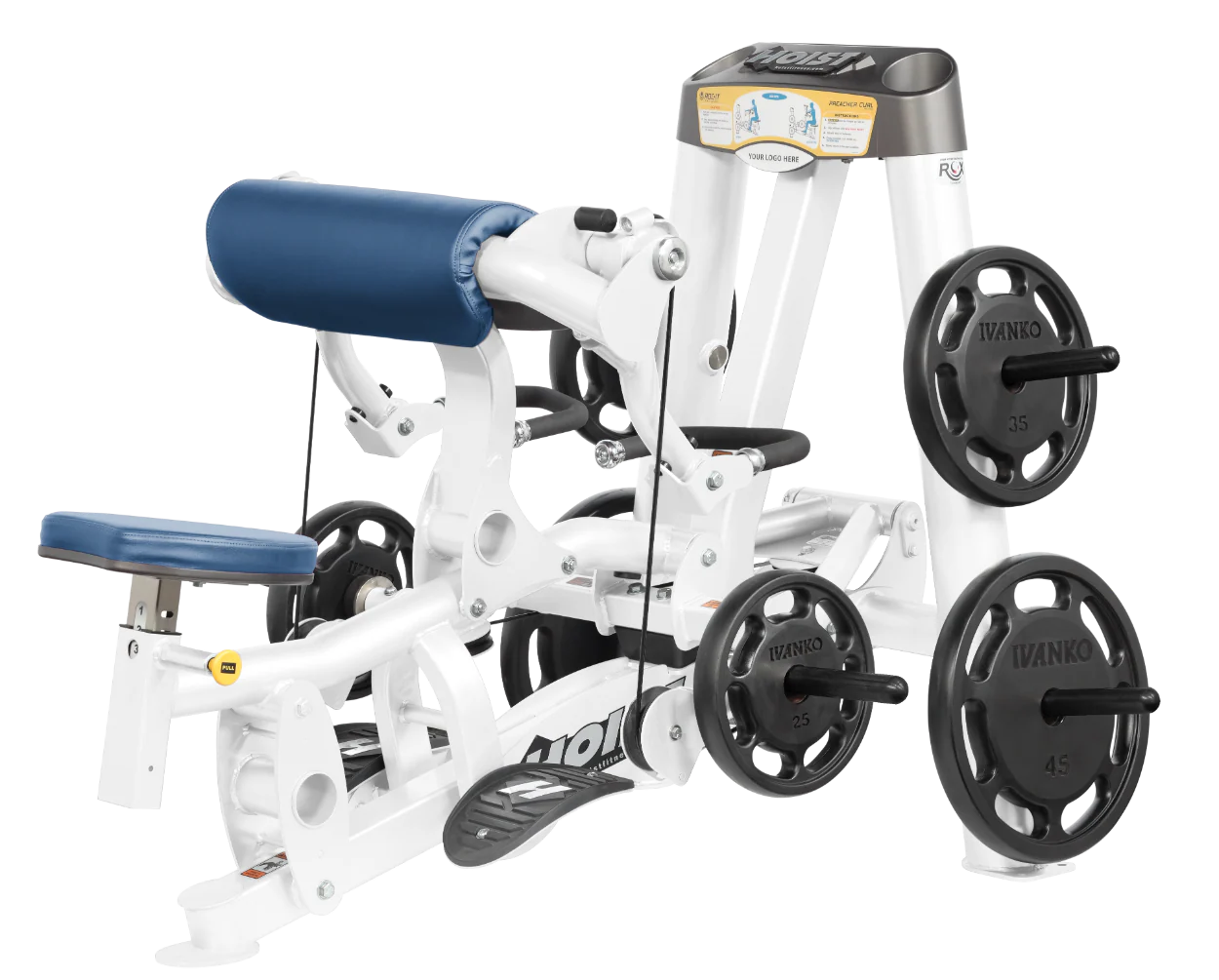 Hoist Fitness ROC IT RPL5102 Plate Loaded Preacher Biceps Curl RPL-5102 - Fitness Outlet