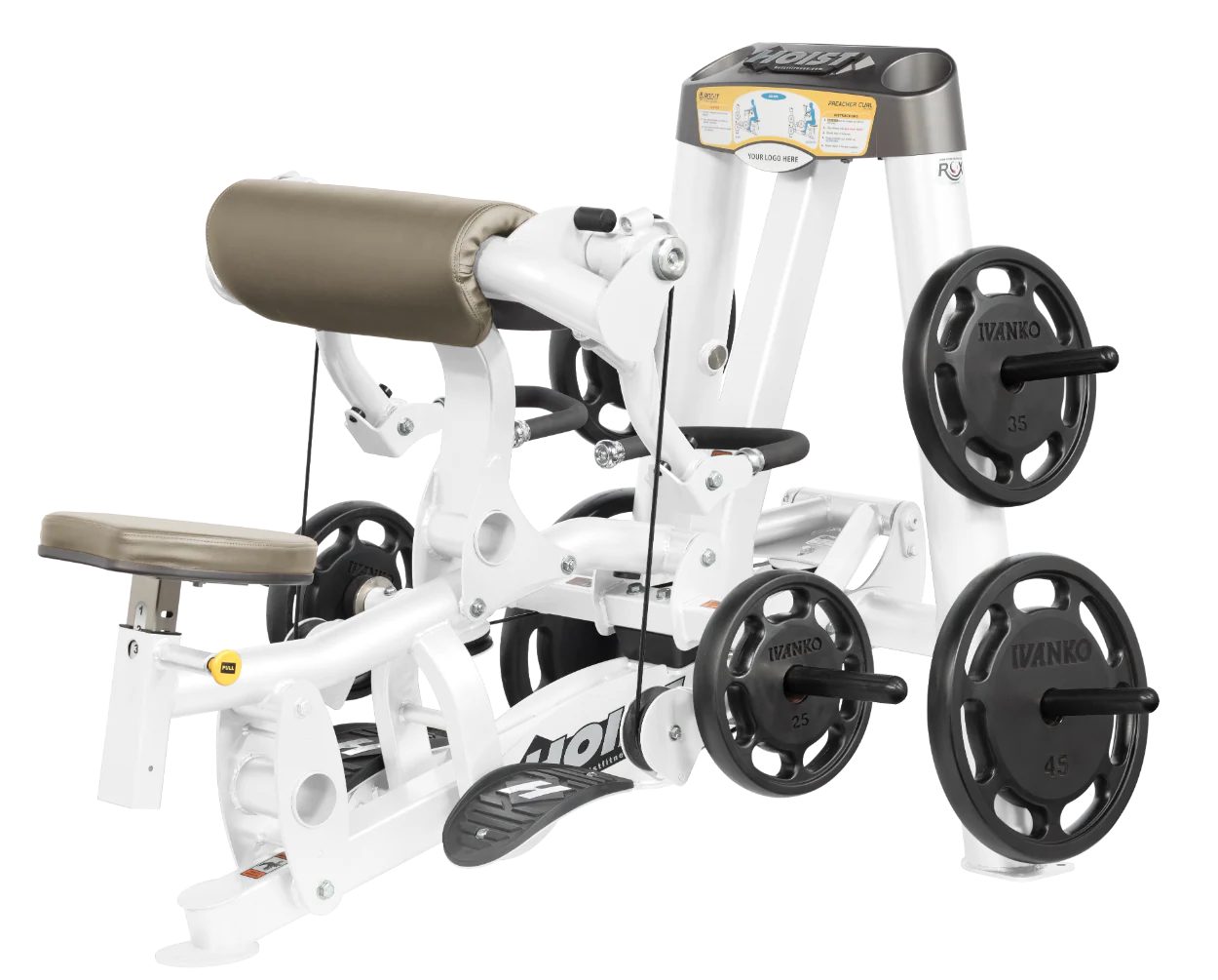 Hoist Fitness ROC IT RPL5102 Plate Loaded Preacher Biceps Curl RPL-5102 - Fitness Outlet