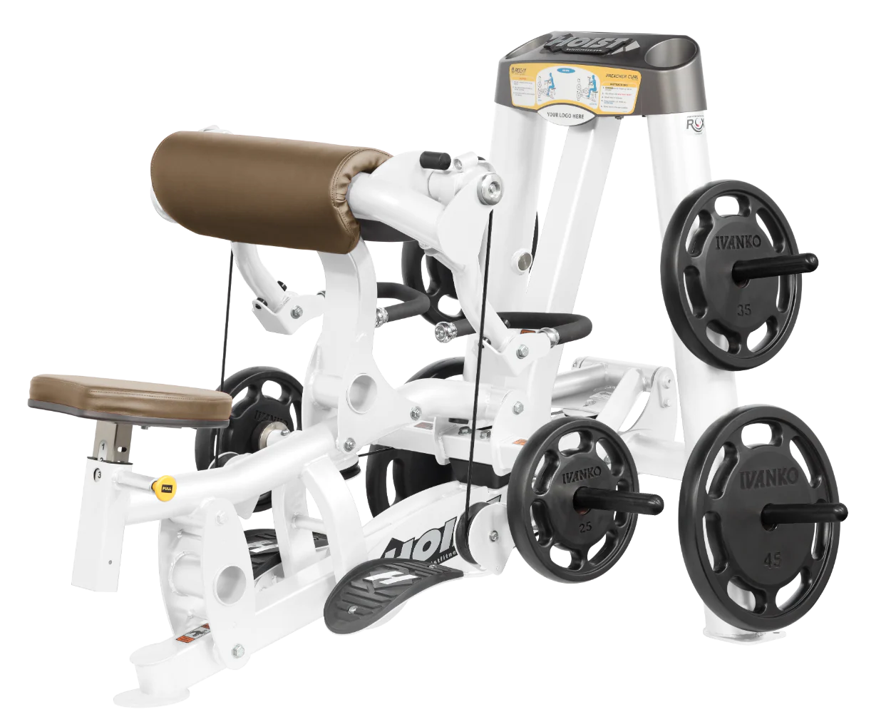 Hoist Fitness ROC IT RPL5102 Plate Loaded Preacher Biceps Curl RPL-5102 - Fitness Outlet