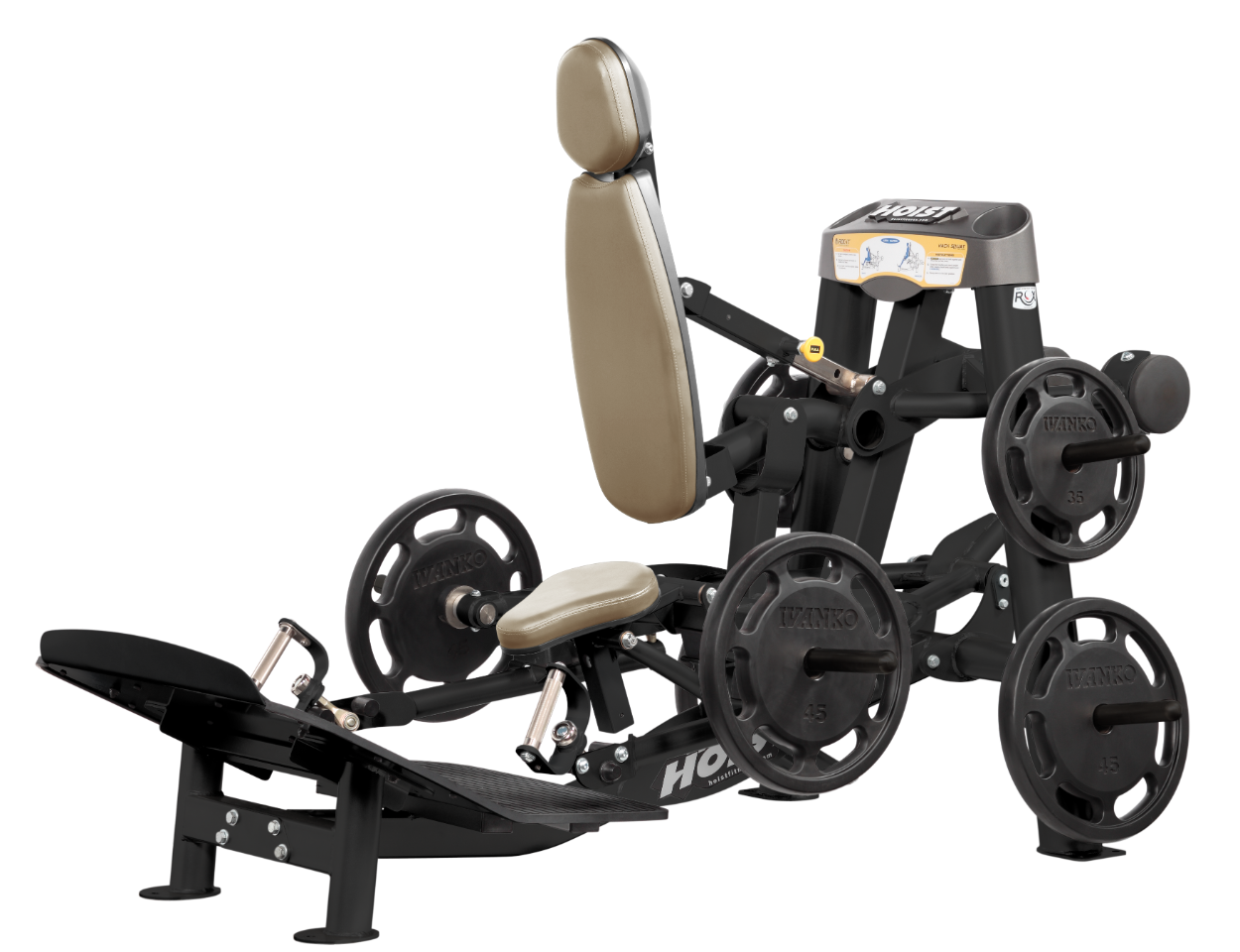 Hoist Fitness ROC IT RPL5356 Plate Loaded Hack Squat Dead Lift Shrug RPL-5356 - Fitness Outlet
