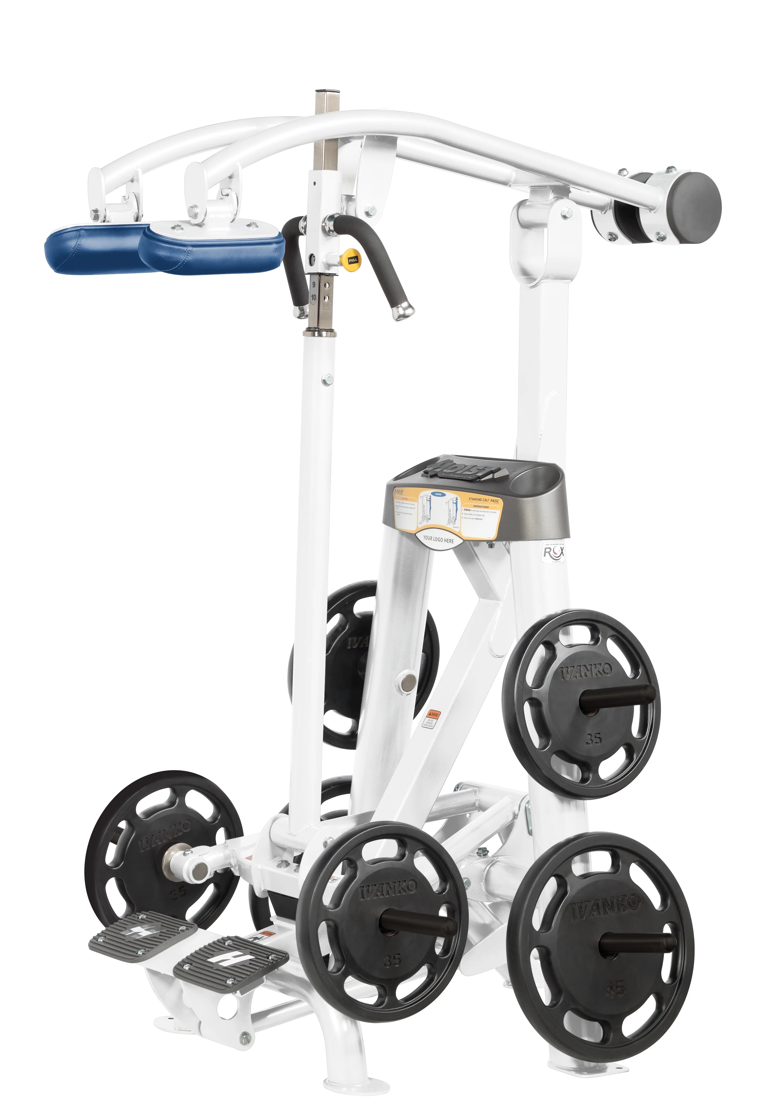 Hoist Fitness ROC IT RPL 5405 Plate Loaded Standing Calf Raise RPL-5405 - Fitness Outlet