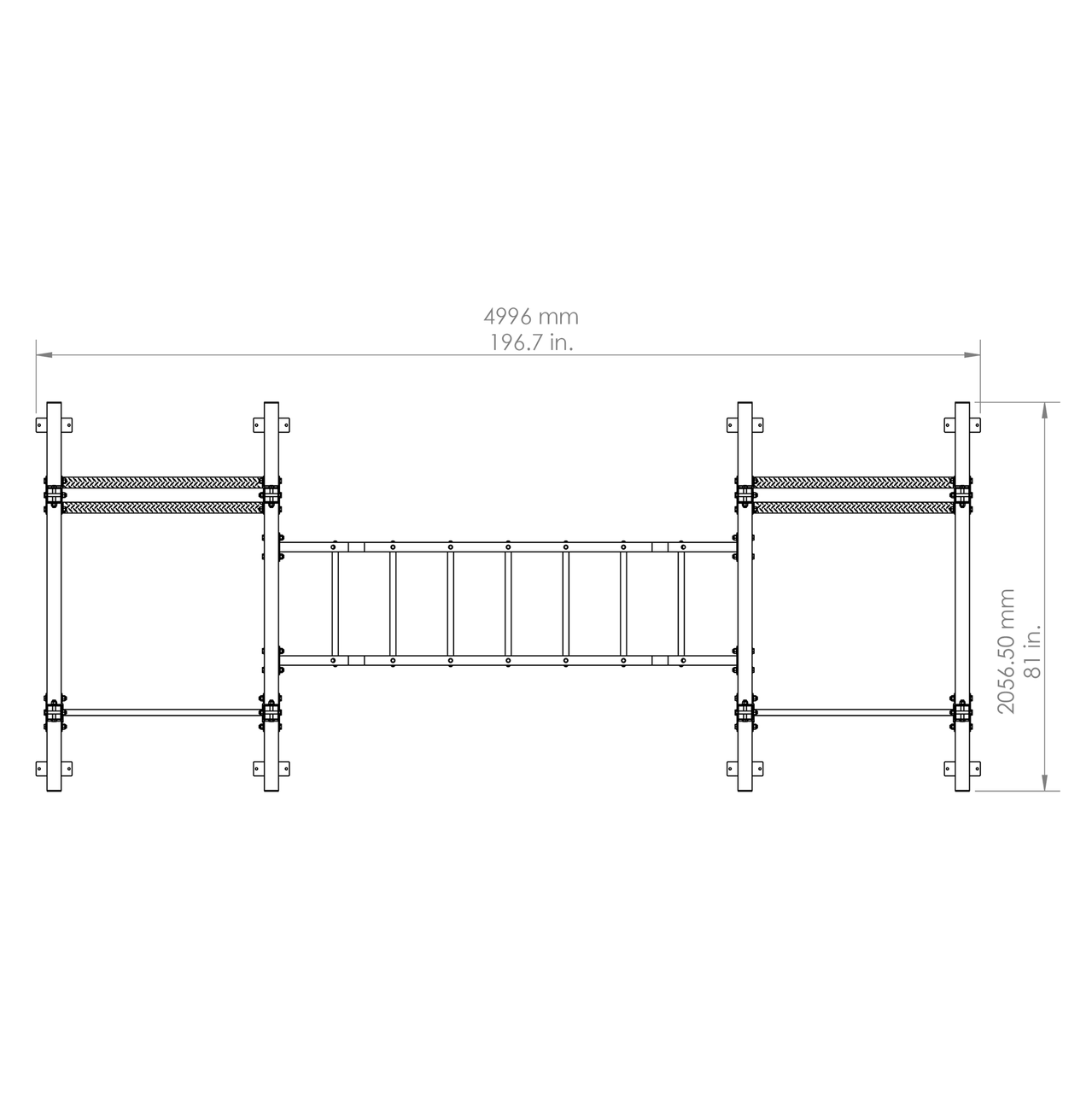 Body-Solid SPR1000DB Dimensions