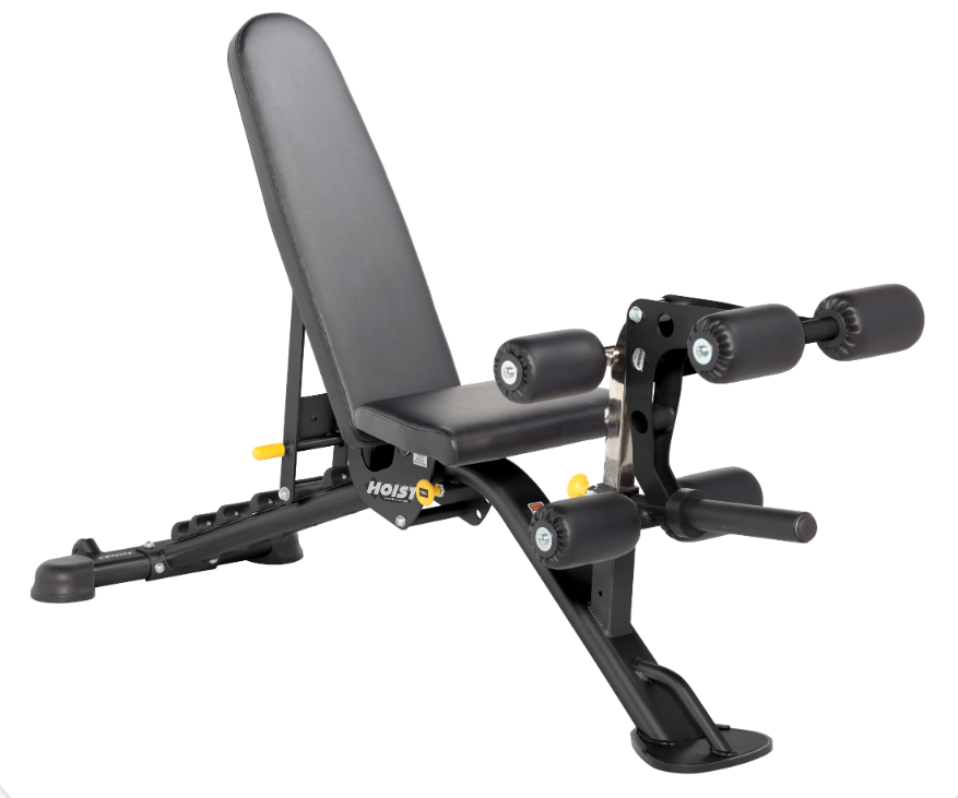 Hoist Fitness HF5165 7-Position F.I.D. Bench - New Matte Black Color - FITNESS OUTLET
