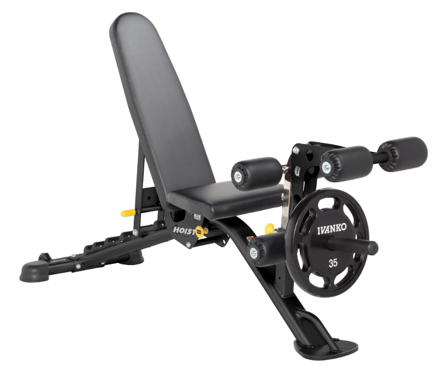 Hoist Fitness HF5165 7-Position F.I.D. Bench - New Matte Black Color - FITNESS OUTLET