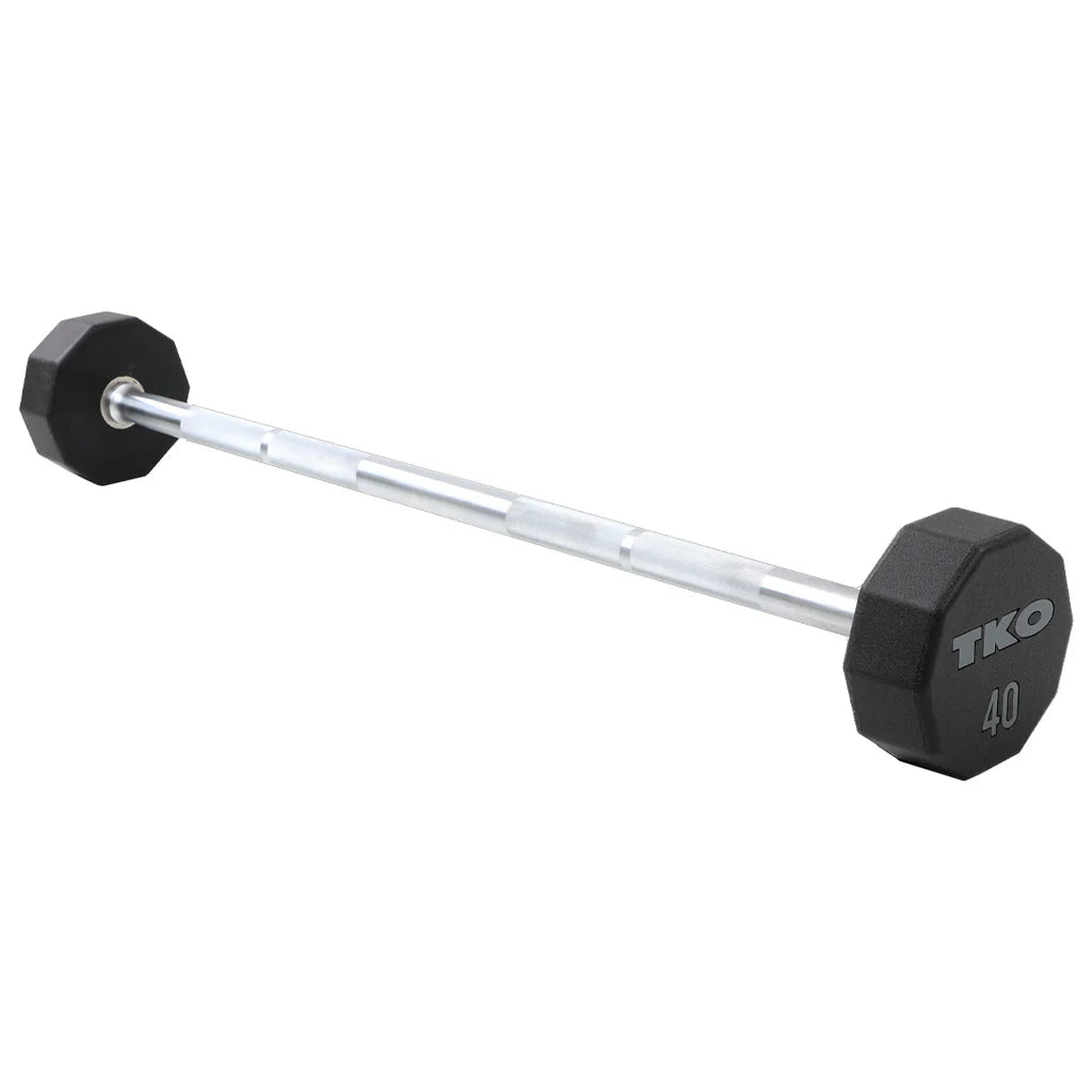 TKO 10-Sided Urethane Fixed Straight Bar Set (20–110 LB)