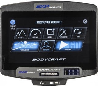BodyCraft R1000 Recumbent Exercise Bike - 16" TOUCH SCREEN CONSOLE