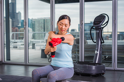 Power Plate Pulse Handheld Massager - Matte Red