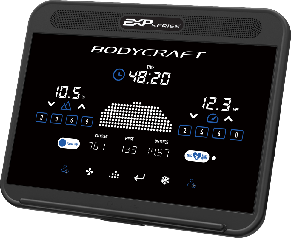 BodyCraft T1100 Treadmill - LED Console