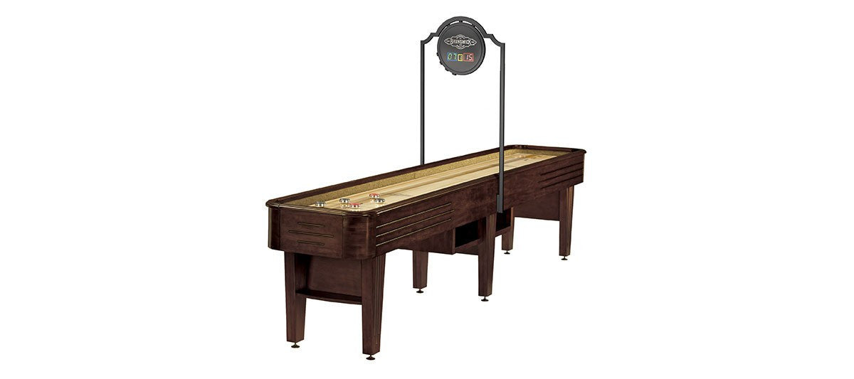 Brunswick Andover II Shuffleboard Table Shown is Espresso with Optional Scorer