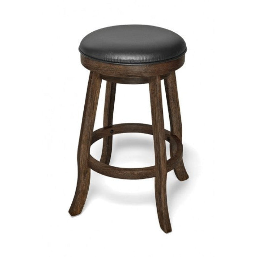 Brunswick Traditional Backless Bar Stool - NUTMEG
