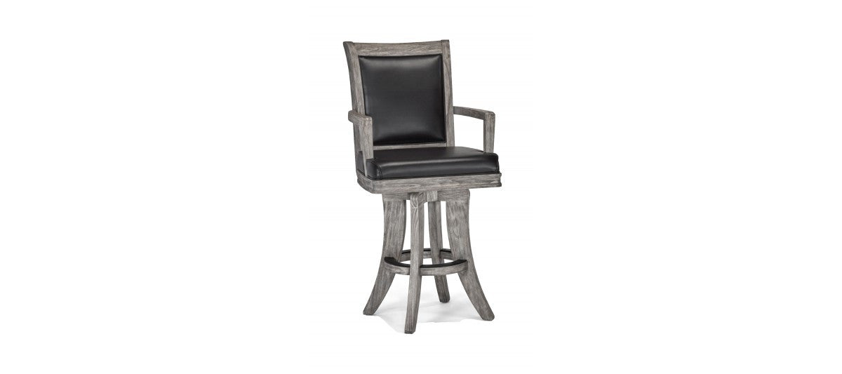 Brunswick Centennial High Back Bar Stool Set of 2 - RUSTIC GREY
