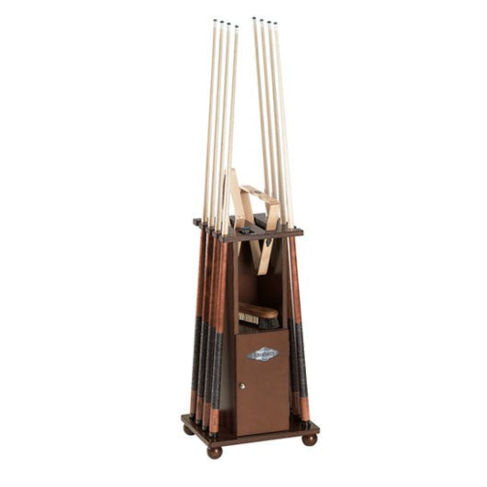 Brunswick Heritage Floor Cue Rack - Chestnut