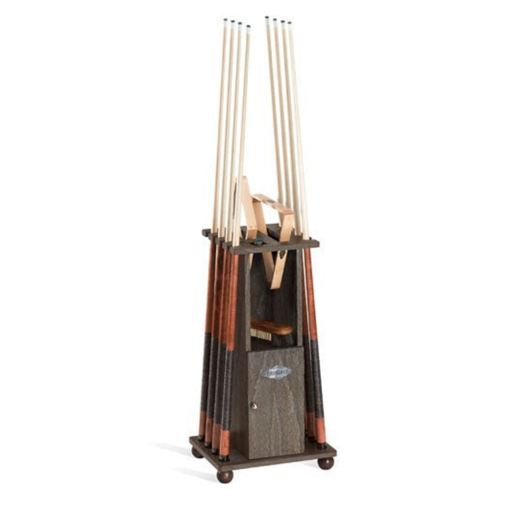 Brunswick Heritage Floor Cue Rack - Rustic Grey