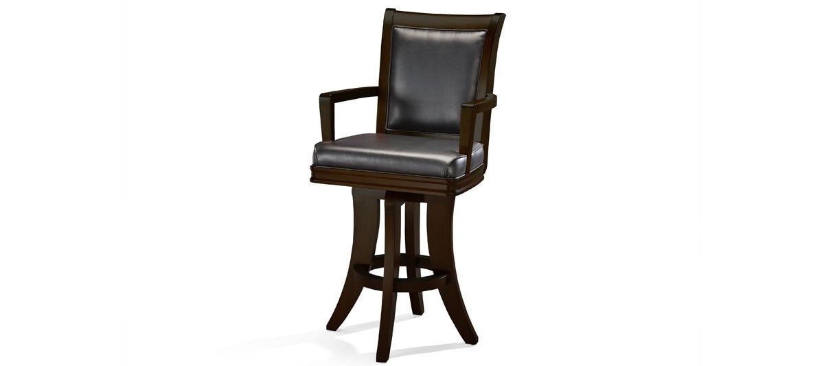 Brunswick Centennial High Back Bar Stool Set of 2 - ESPRESSO